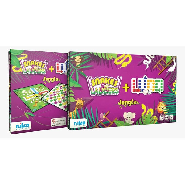 Nilco Jungle Ludo & Snakes Board Game