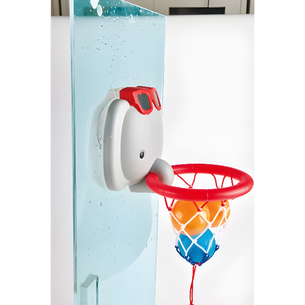 Hape Bath Time Basketball Elephant Pal, Bath Toy Basketball Set, Age 18 Months–6 Years alternate
