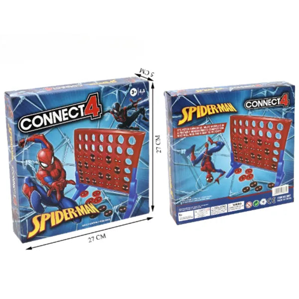 Connect 4 Marvel Spider-Man Theme, Strategy Family Board Game for 2 Players -