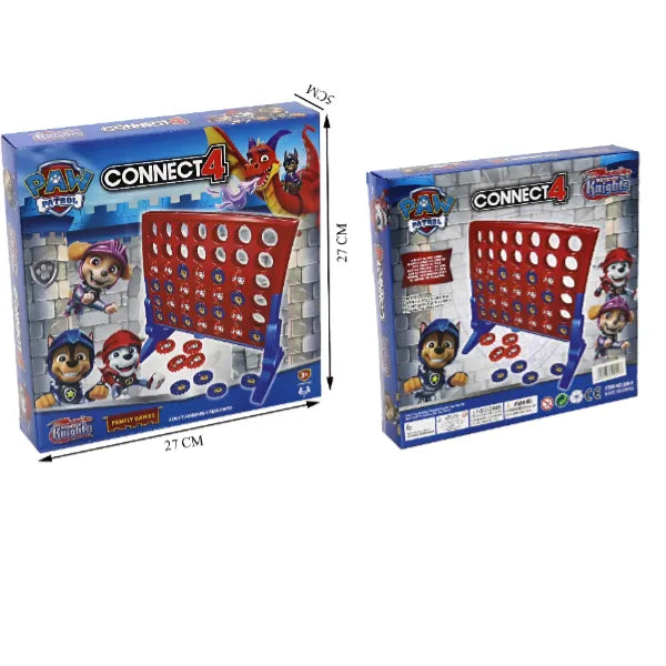 Connect 4 Paw Patrol، لعبة لوح استراتيجية عائلية للاعبين اثنين