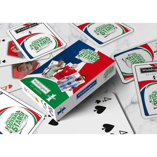 Waddingtons Number 1 World Football Stars Playing Card Game alternate