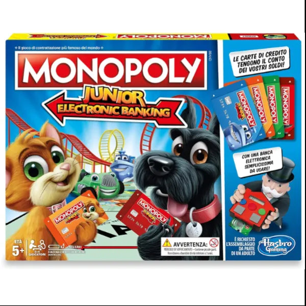 Hasbro Gaming Junior Monopoly Electronic Banking,Board Game