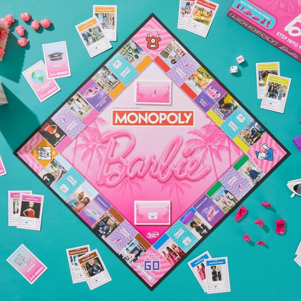 Monopoly Barbie Edition Family Board Game for Kids alternate