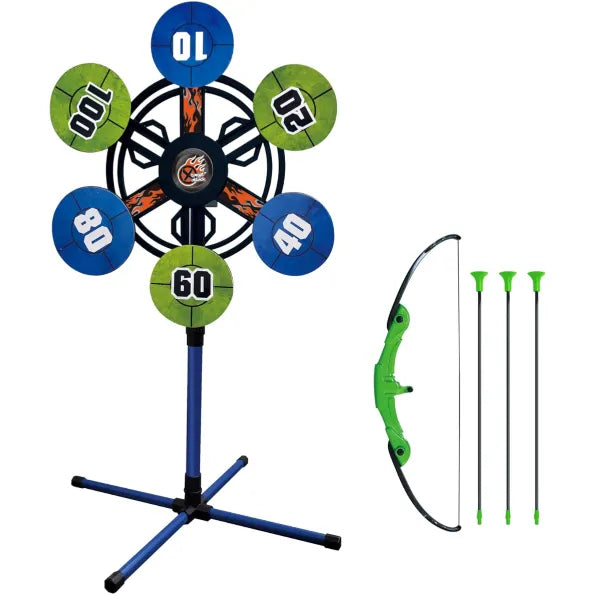 Hostfull PowerSpin Archery Set Ultimate Rotating Target Toy for Kids (GSLT247)