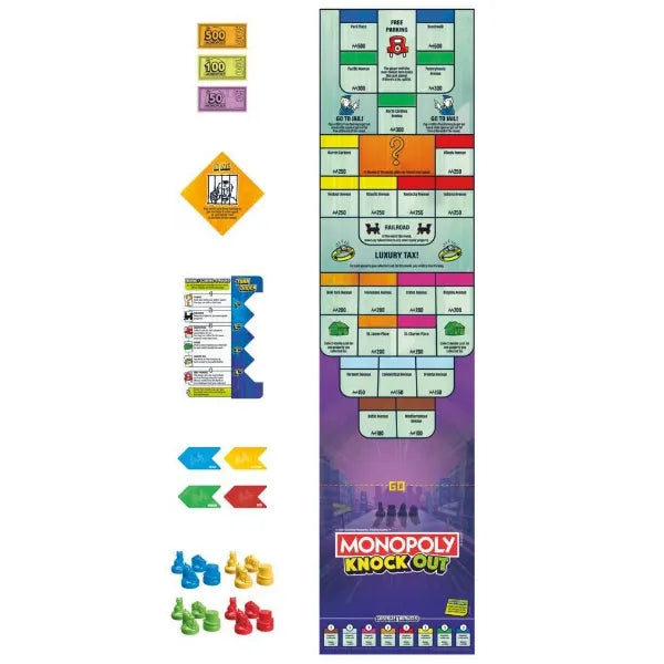 Hasbro Monopoly Knockout Board Game – Fast-Paced Family Game for 2–8 Players alternate