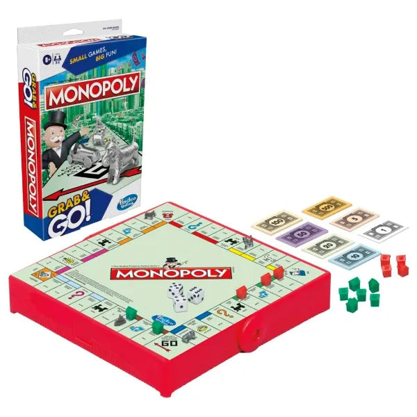 Hasbro Monopoly Grab & Go Travel Game