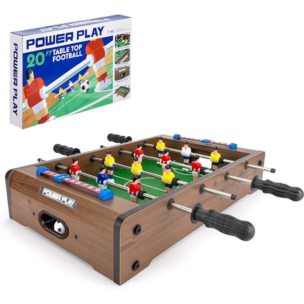 Power Play Table Top Football Game 20 Inch Foosball Table