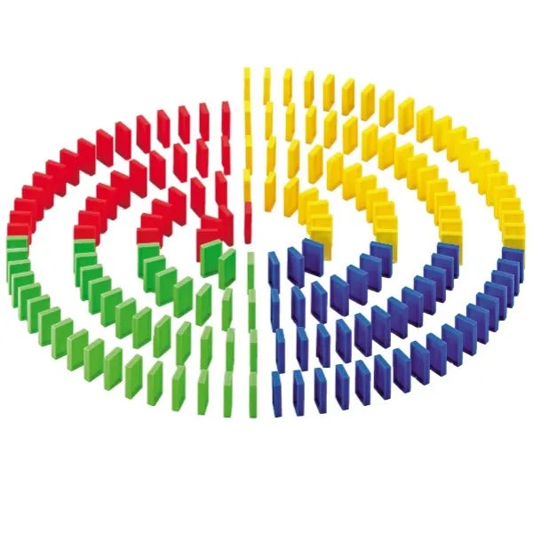 Noris Domino Run Set for Kids - 200 Multicolor Bricks alternate
