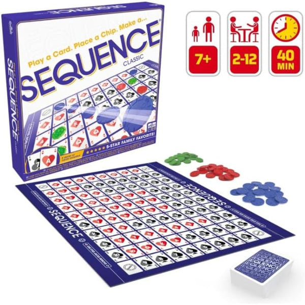 Goliath Sequence Classic Strategy Board Game – 2–12 Players
