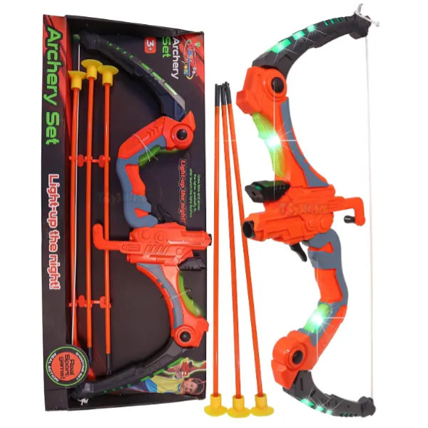 Bow and Arrow Archery Toy Set with Lights