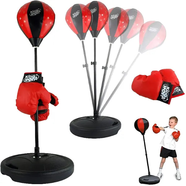 King Sport Kid’s Boxing Set Free Standing Punching Ball Punch Bag Play Set with Gloves alternate