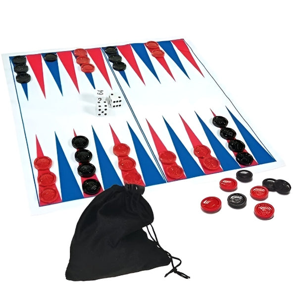 Merchant Ambassador Grab & Go Travel Backgammon Game Set alternate