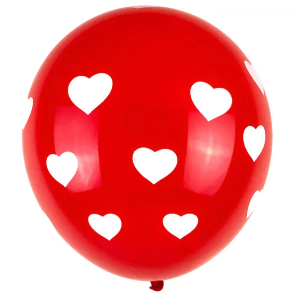 Heart Shape Helium Balloons With Helium
