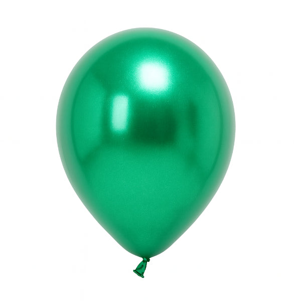Metallic Green Latex Balloon With Helium