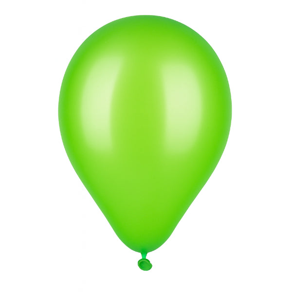 Metallic Light Green Latex Balloon With Helium