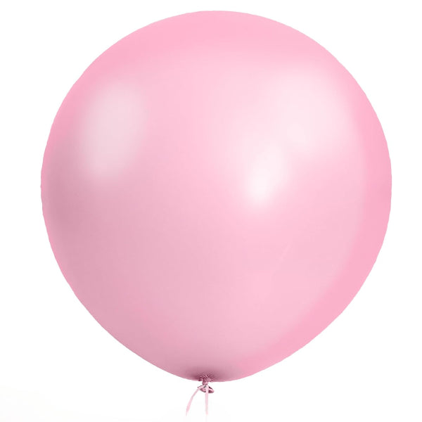 18 Inch Latex Balloon With Helium - Light Pink (HBHM24)