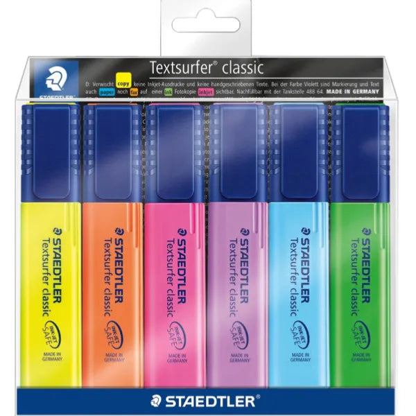 Staedtler Textsurfer Highlighter Pack Of 6 Colors