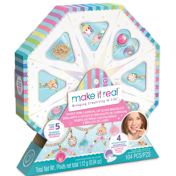 Make It Real Sweet Spin Carnival Lip Gloss Bracelets