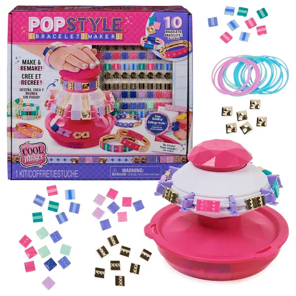Cool Maker PopStyle Bracelet Maker – DIY Arts & Crafts Kit with 170 Beads