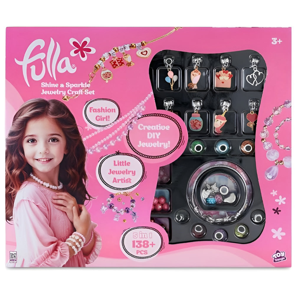 Fulla Shine & Sparkle 5-In-1 Diy Jewelry Craft Set – 138+ Pieces