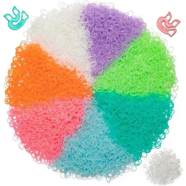 Rainbow Loom Treasure Box Glow-in-the-Dark Bracelet Kit, 7000 Bands alternate