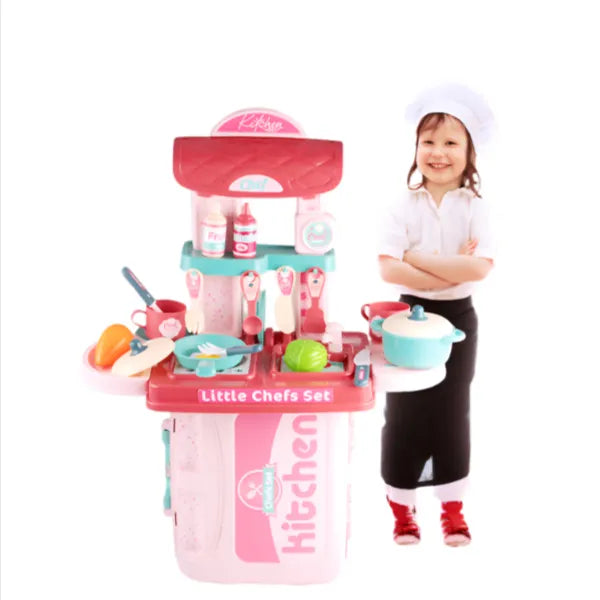 3 in 1 Tools Bag Pink Kitchen Set - Play Set alternate