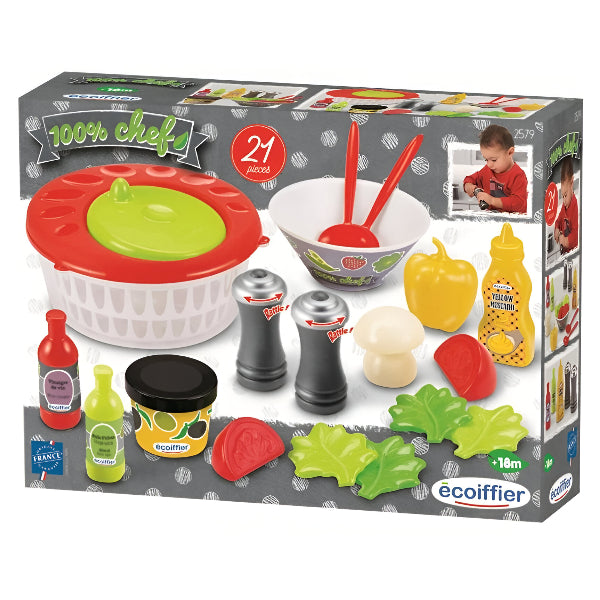 Ecoiffier Mixed Salad Set – Pretend Play Kitchen Toy For Toddlers