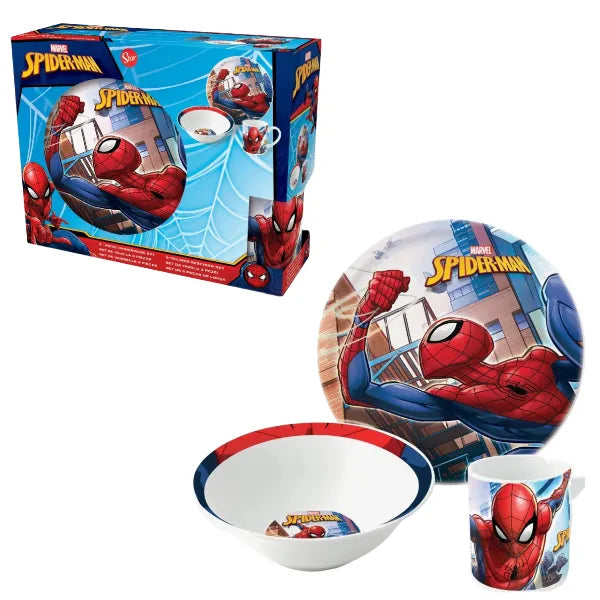 Stor Marvel Spider-Man Ceramic 3-Piece Snack Box Set