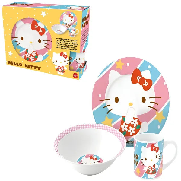 Stor Hello Kitty Ceramic 3-Piece Snack Box Set - (KSTC52)