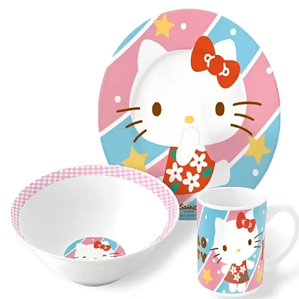 Stor Hello Kitty Ceramic 3-Piece Snack Box Set - (KSTC52) alternate