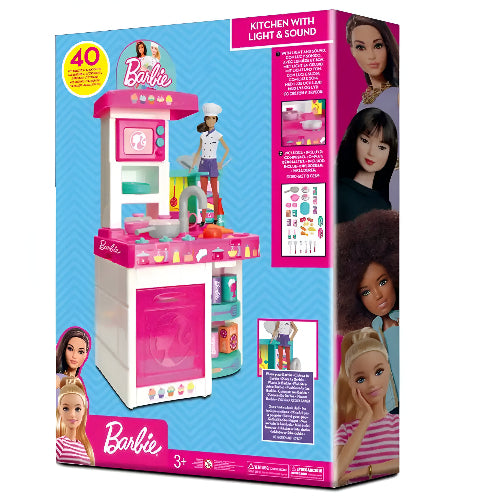 Barbie Kitchen With Light And Sound And 40 Accessories