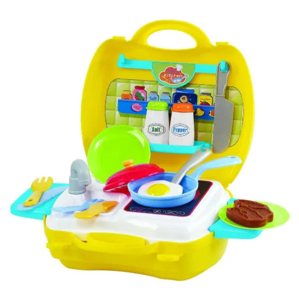 Playgo My Carry Along Kitchen Toy Kitchen Sets, 22 Pieces