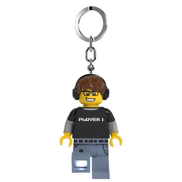 Lego Iq Video Game Guy Keychain Light – Led Minifigure For Gaming Fans