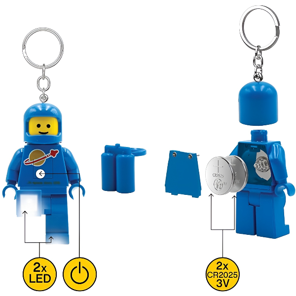 Lego Minifigures Spaceman Blue Keychain Light Ke10H العمر 6+ alternate