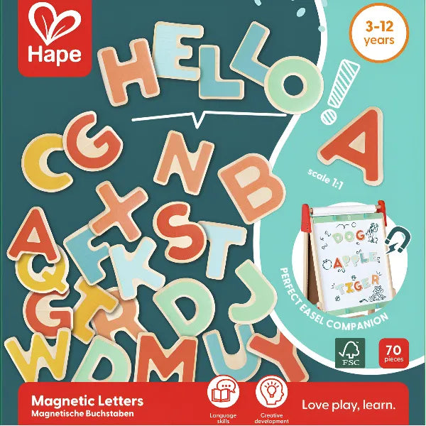 Hape ABC Magnetic Letters – Educational Alphabet Set for Kids