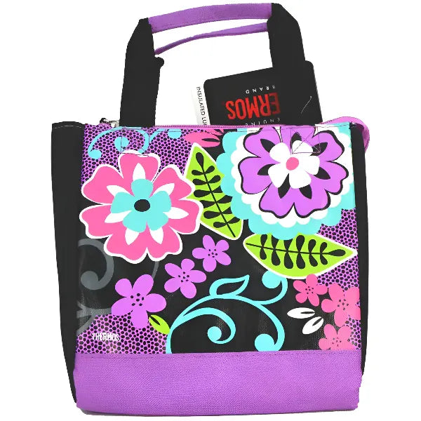 Thermos Kids’ School Lunch Bag – Black Floral Design
