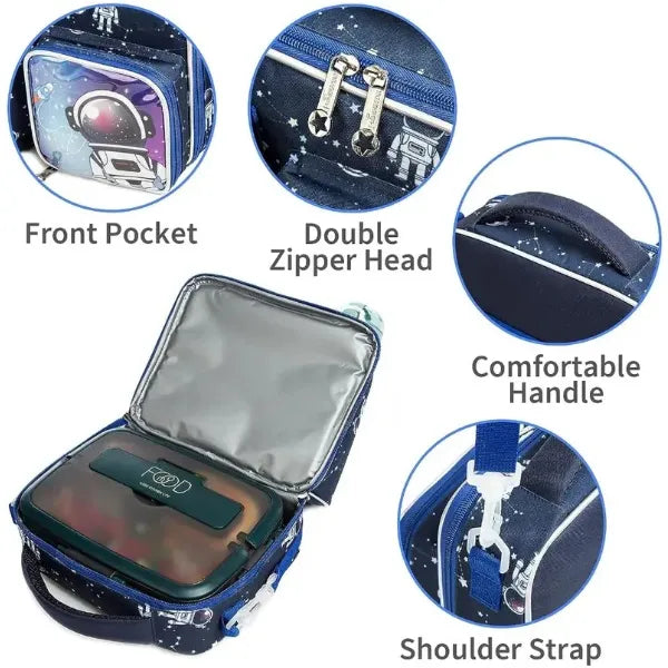 Jasminestar Space Explorer Thermal Insulated Lunch Bag alternate