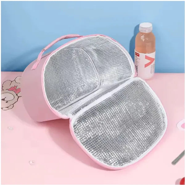 Cartoon Cute Pet Design Round Thermal Lunch Bag alternate