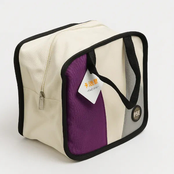 Cotton Insulated Lunch Bag – 10 Inch (Tricolour)