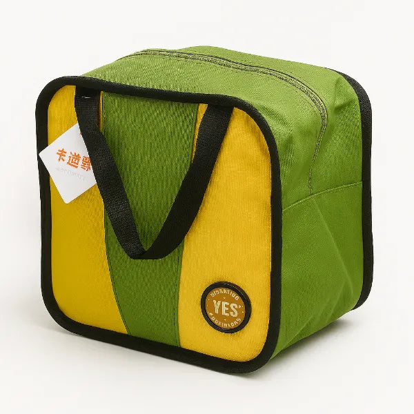 Cotton Insulated Lunch Bag – 10 Inch