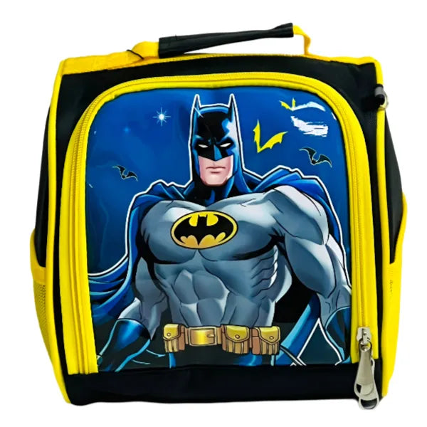 Batman 3D Printed Thermal Insulated Lunch Bag With Side Pocket