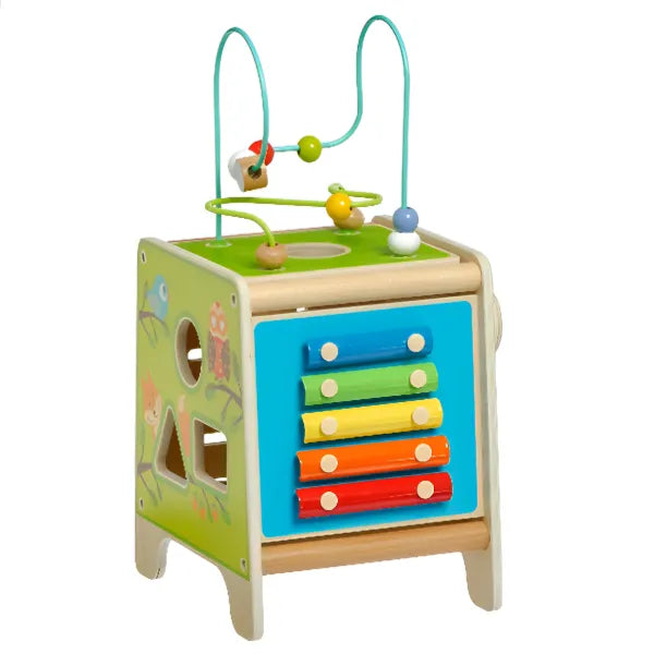 Multifunctional Wooden Forest Adventure Activity Cube