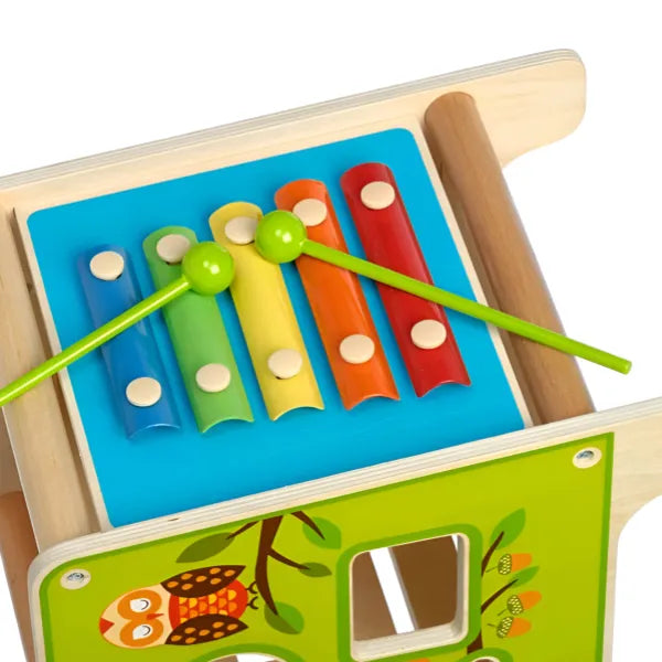 Multifunctional Wooden Forest Adventure Activity Cube alternate