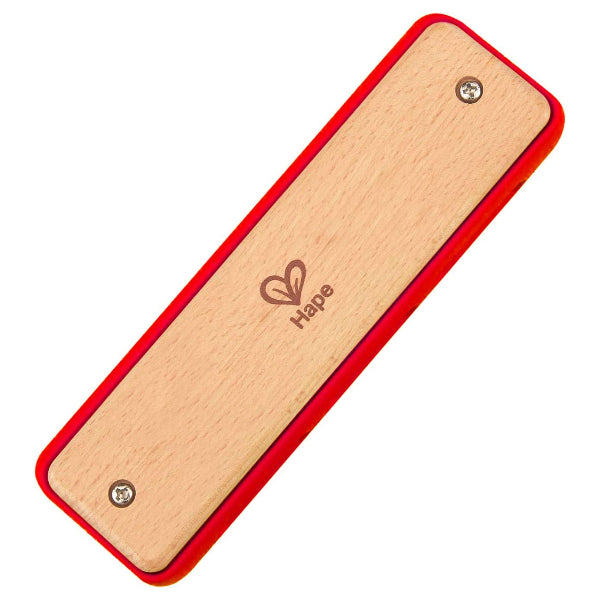 Hape Blues Harmonica Wooden Musical Instrument For Kids