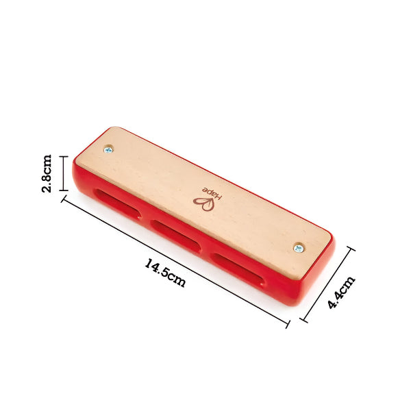 Hape Blues Harmonica Wooden Musical Instrument For Kids alternate