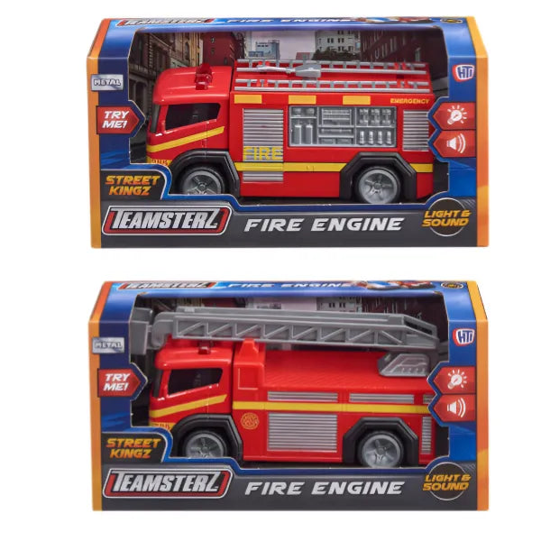Teamsterz Light and Sound Fire Engine Play Vehicle-Medium