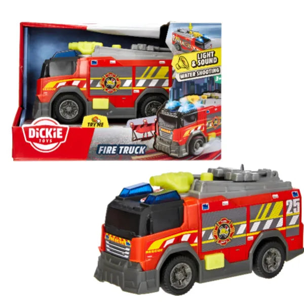 Dickie Toys Toys Light & Sound Fire Engine Vehicle Playset For Kids