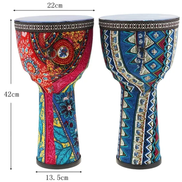 African Hand Drum 8 Inch Portable Djembe Drum Musical Instruments For Children -1 Pieces Set