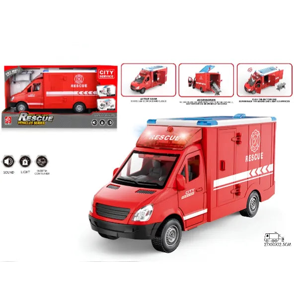 Fire Rescue City Service Vehicle Light And Sound  - (LMWD71)