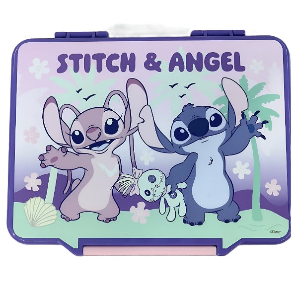 Disney Stitch Bento Lunch Box For Kids With Cutlery - Bpa-Free School Lunch Set